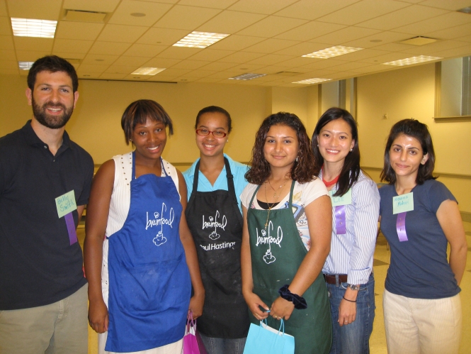 The Brainfood Chefs Challenge Summer 2008 winning team with judges