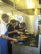 Another busy day at Brainfood cooking!