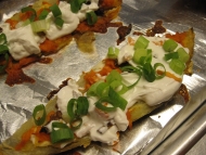 All vegan potato skins