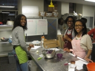 A group preparing to cook