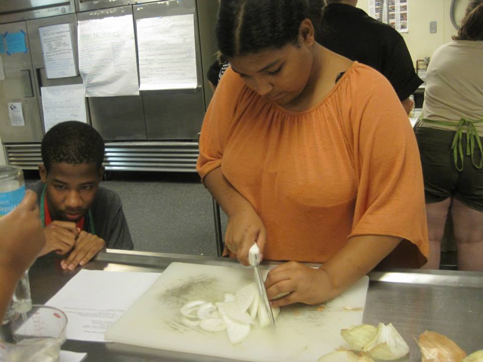 Summer Institute class making pickles