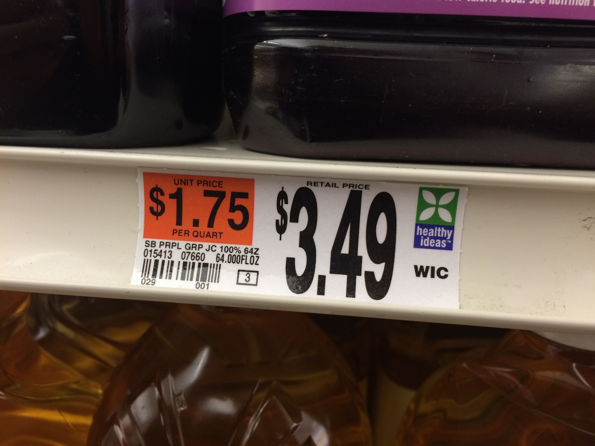 Photo of price tag